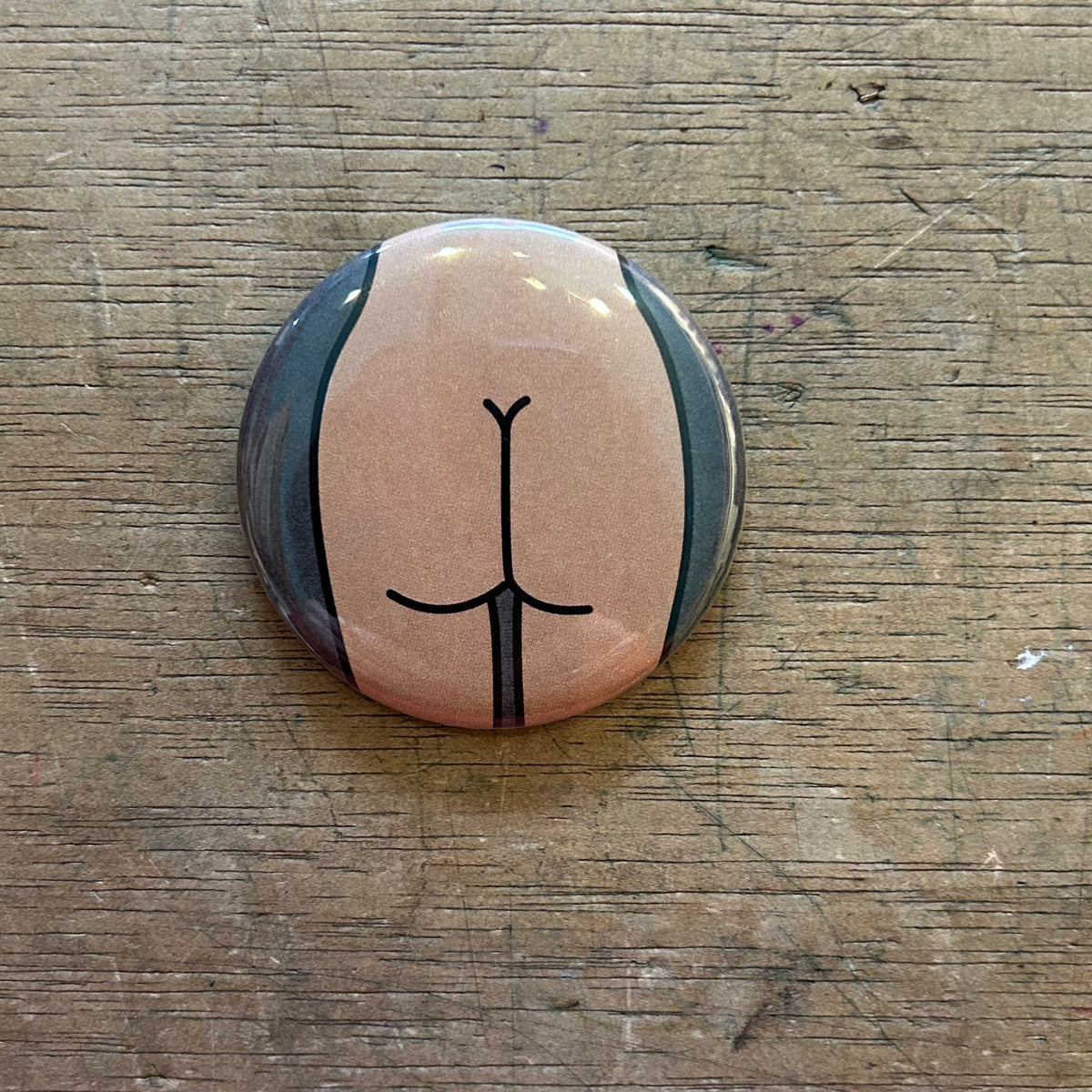 Magnet - 2.25 Inch Round - Butts - Various Styles