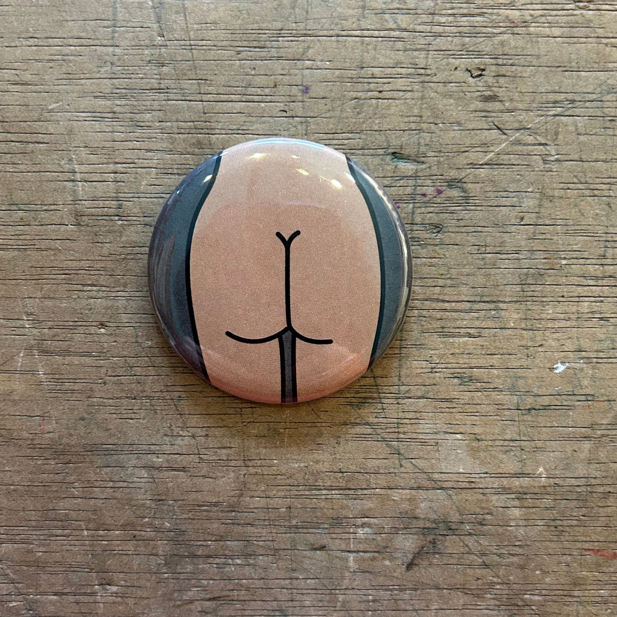 1" Button - 3 Pack - Butts - Various Styles