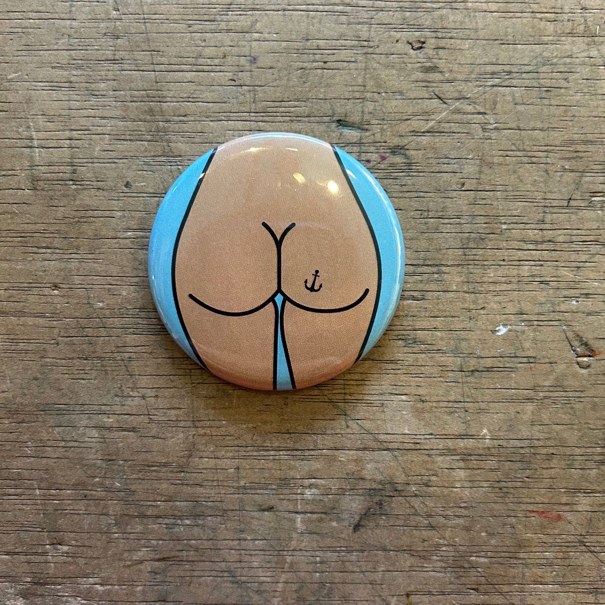 1" Button - 3 Pack - Butts - Various Styles