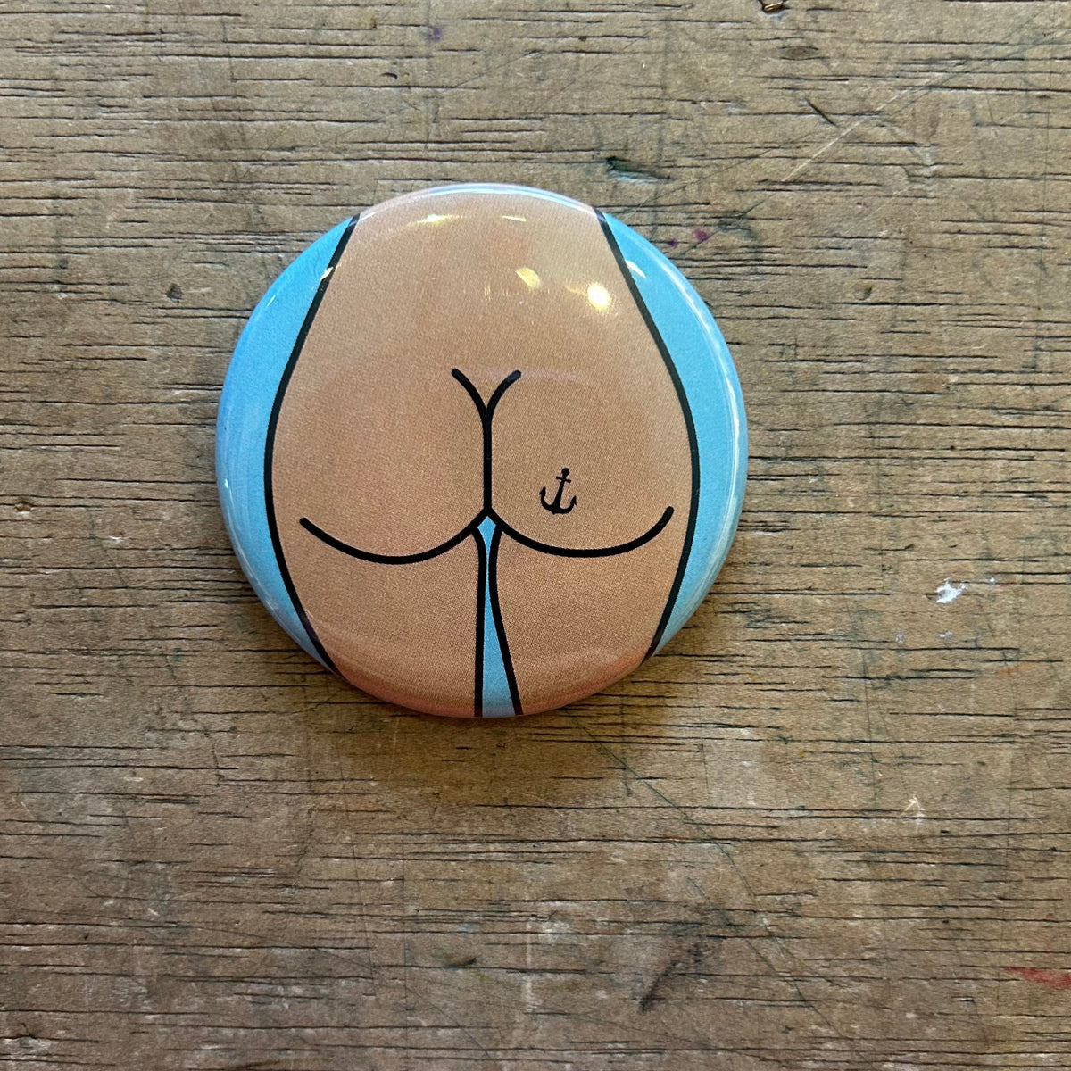 Magnet - 2.25 Inch Round - Butts - Various Styles