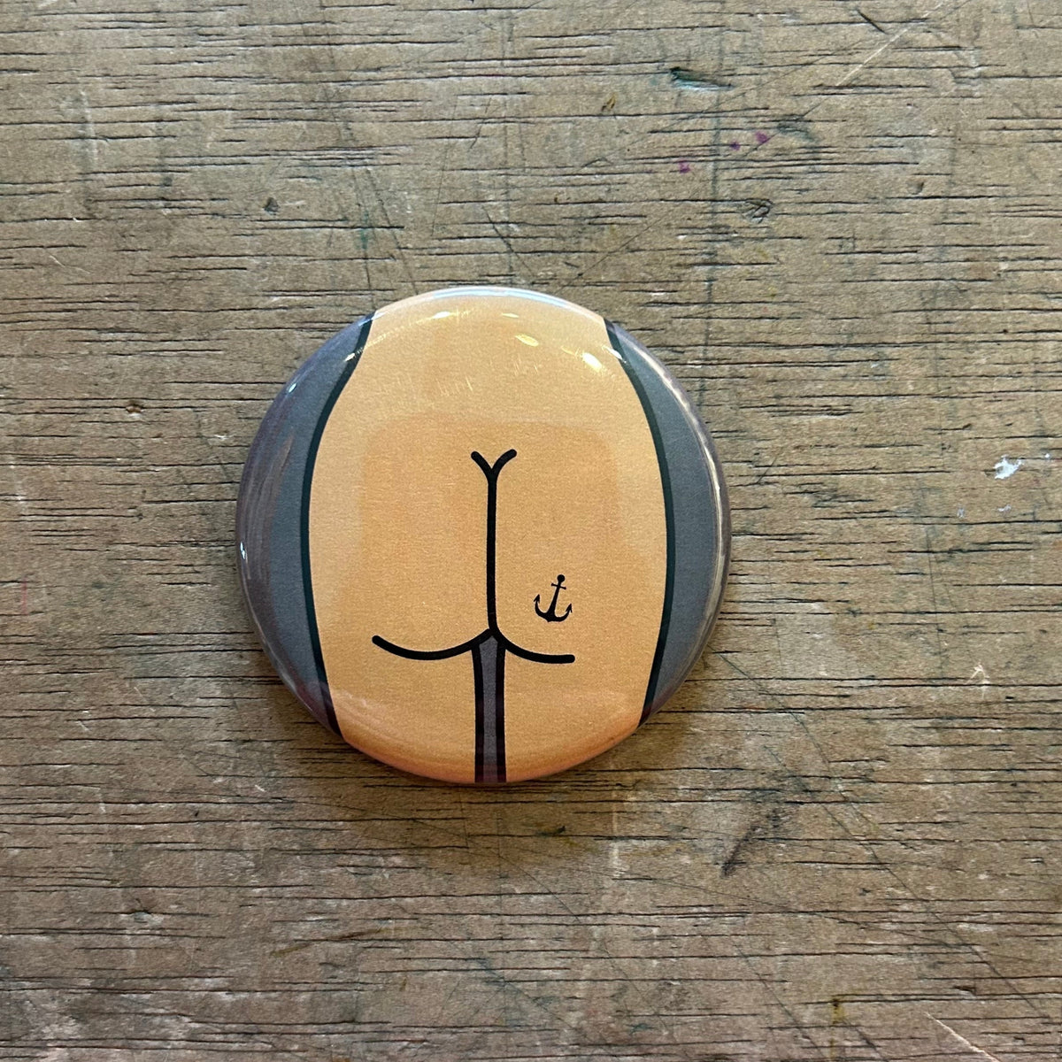 Magnet - 2.25 Inch Round - Butts - Various Styles