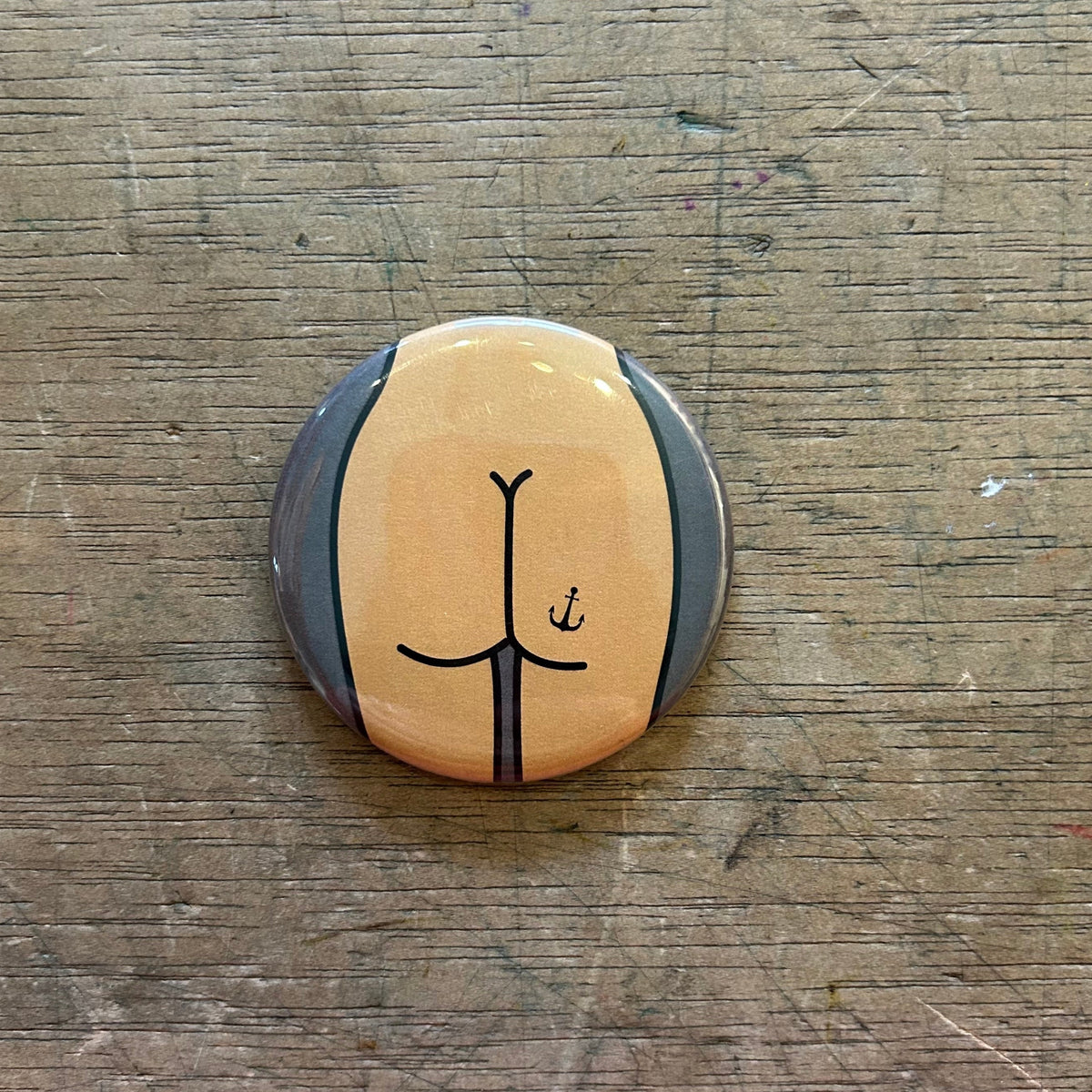 1.25" Button - 3 Pack - Butts - Various Styles