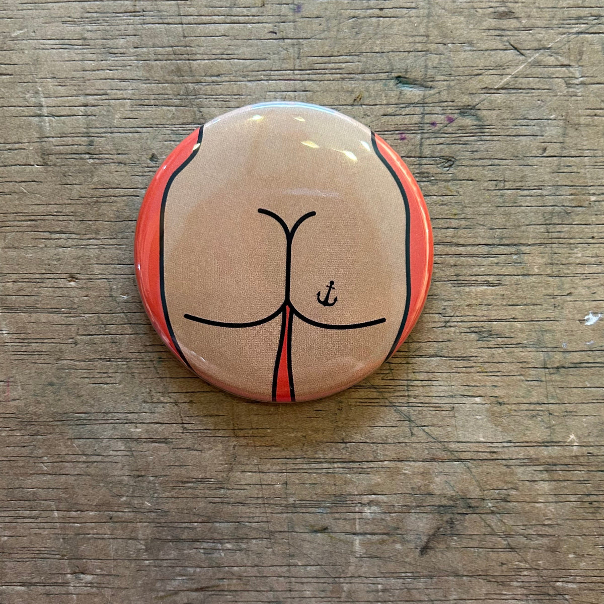 Magnet - 2.25 Inch Round - Butts - Various Styles