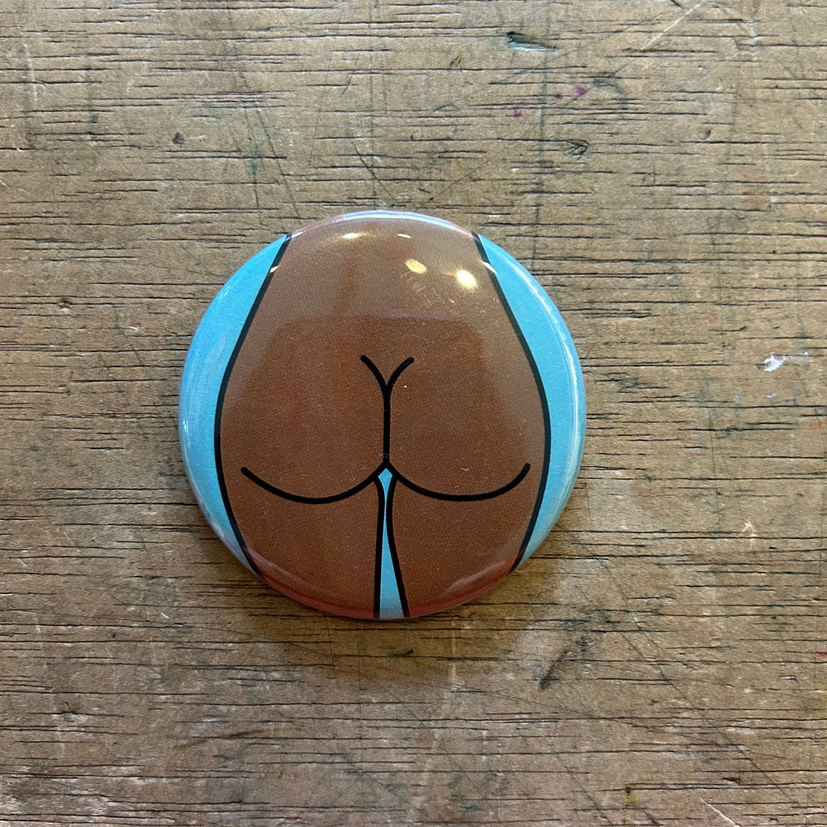 1.25" Button - 3 Pack - Butts - Various Styles