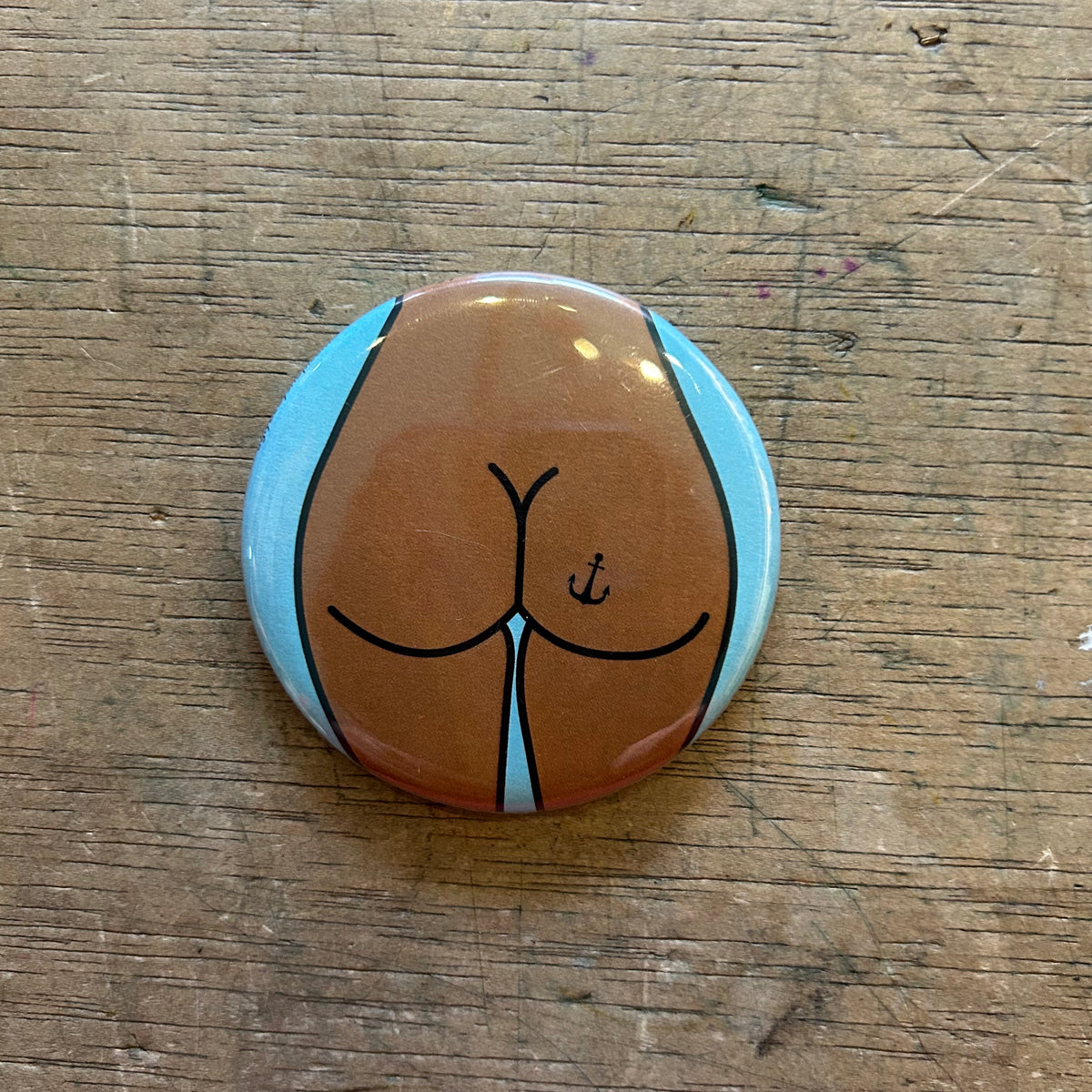 1" Button - 3 Pack - Butts - Various Styles