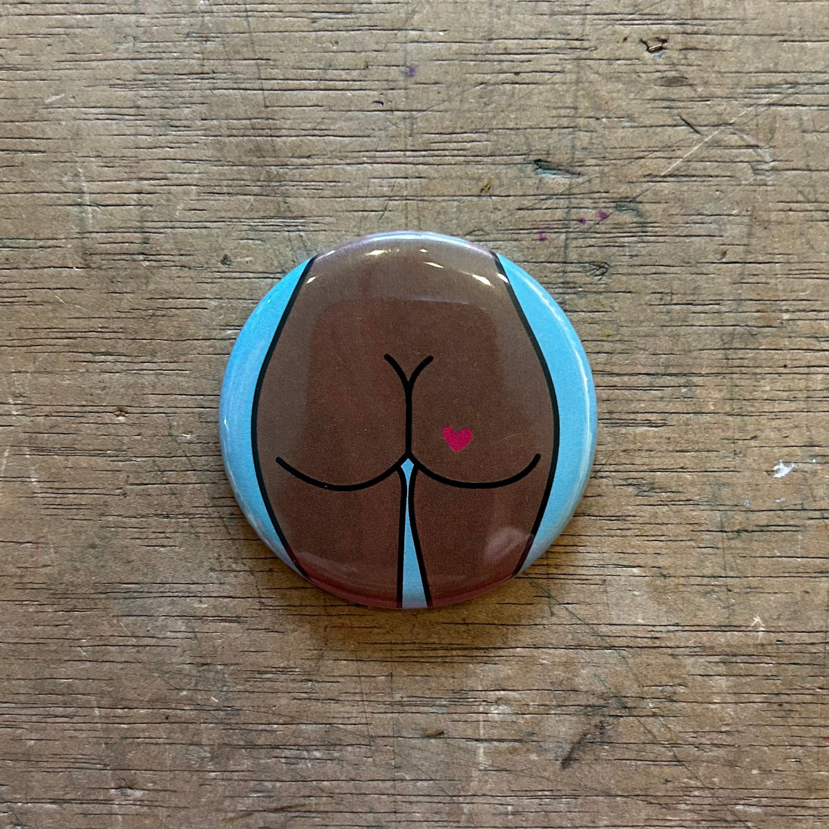 1" Button - 3 Pack - Butts - Various Styles