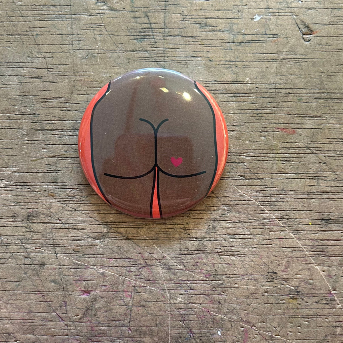 1.25" Button - 3 Pack - Butts - Various Styles