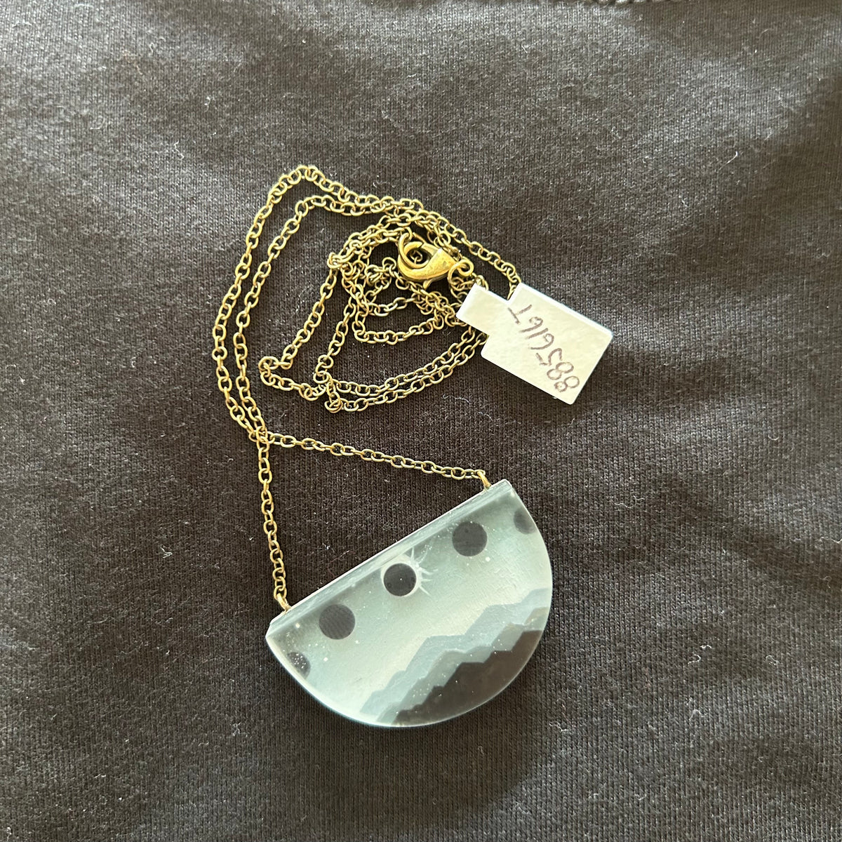Necklace - Eclipse Half Moon