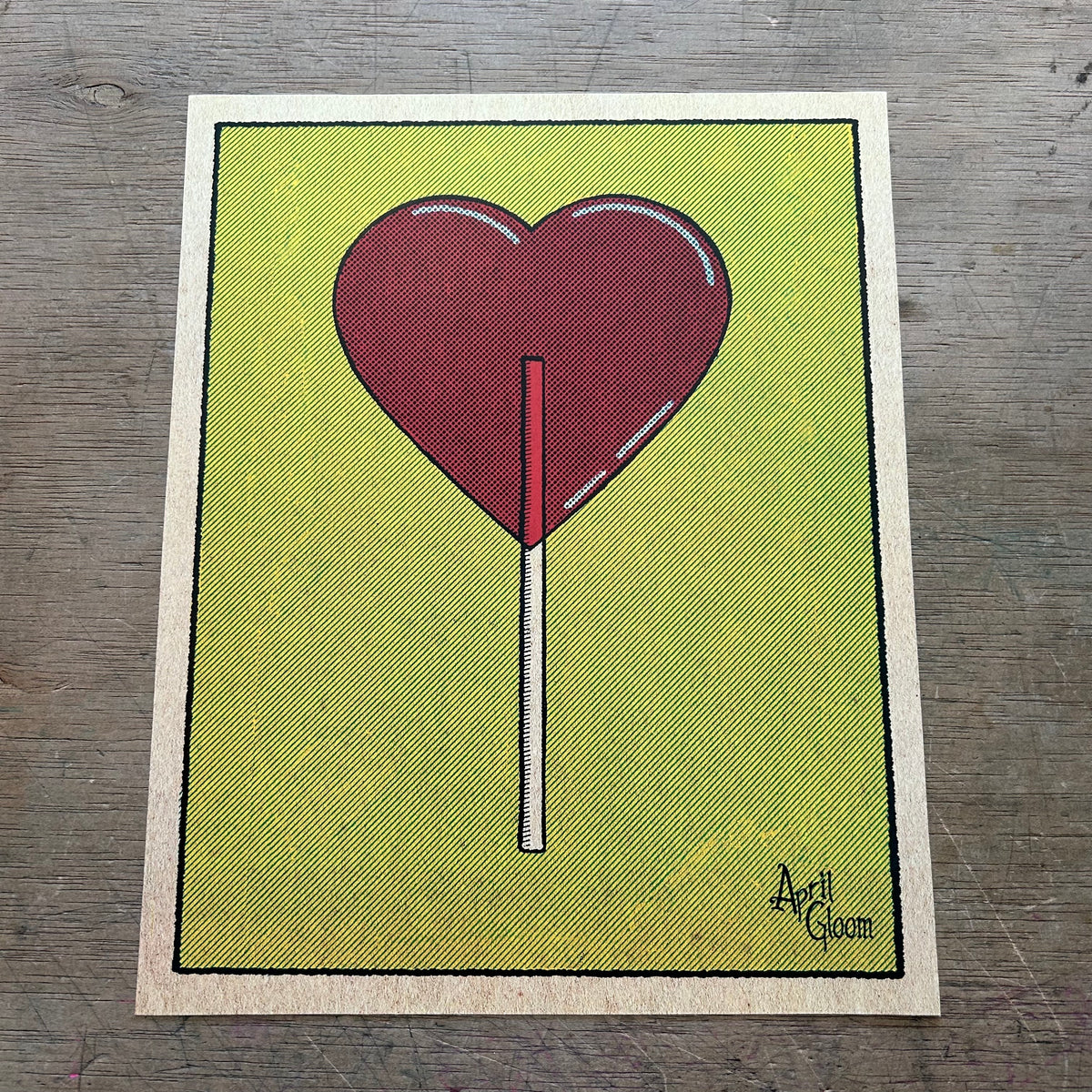Print - Heart Lollipop