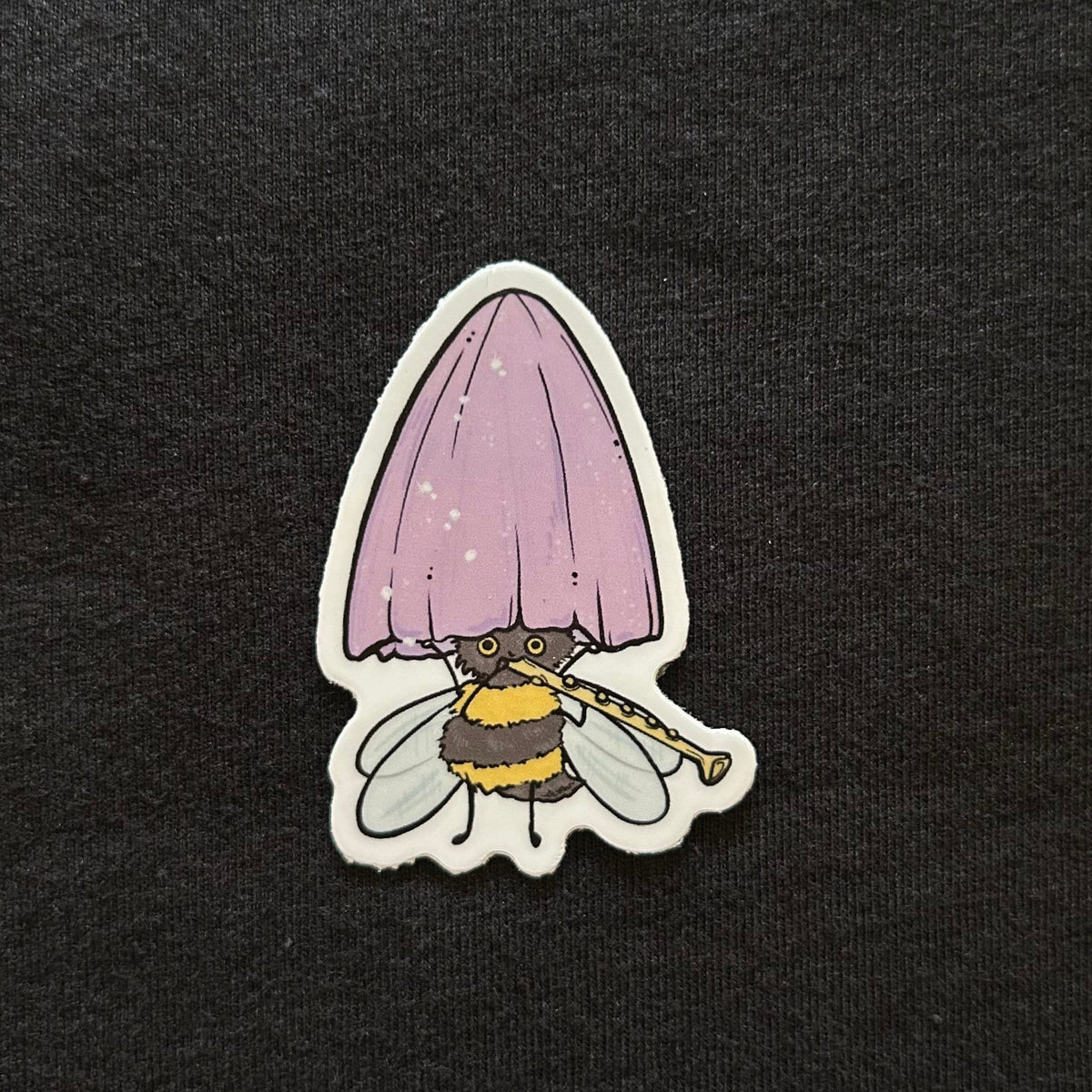 Sticker - Bee With Mushroom Hat