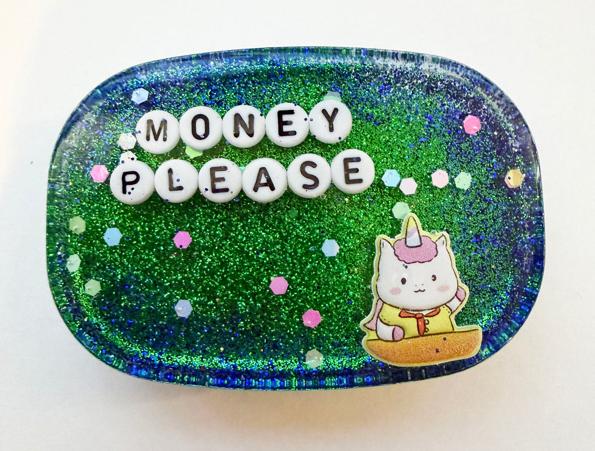 Money Please - Small Shower Art - READY TO SHIP