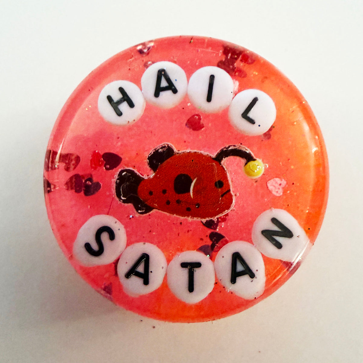 Hail Satan - Mini Shower Art - READY TO SHIP