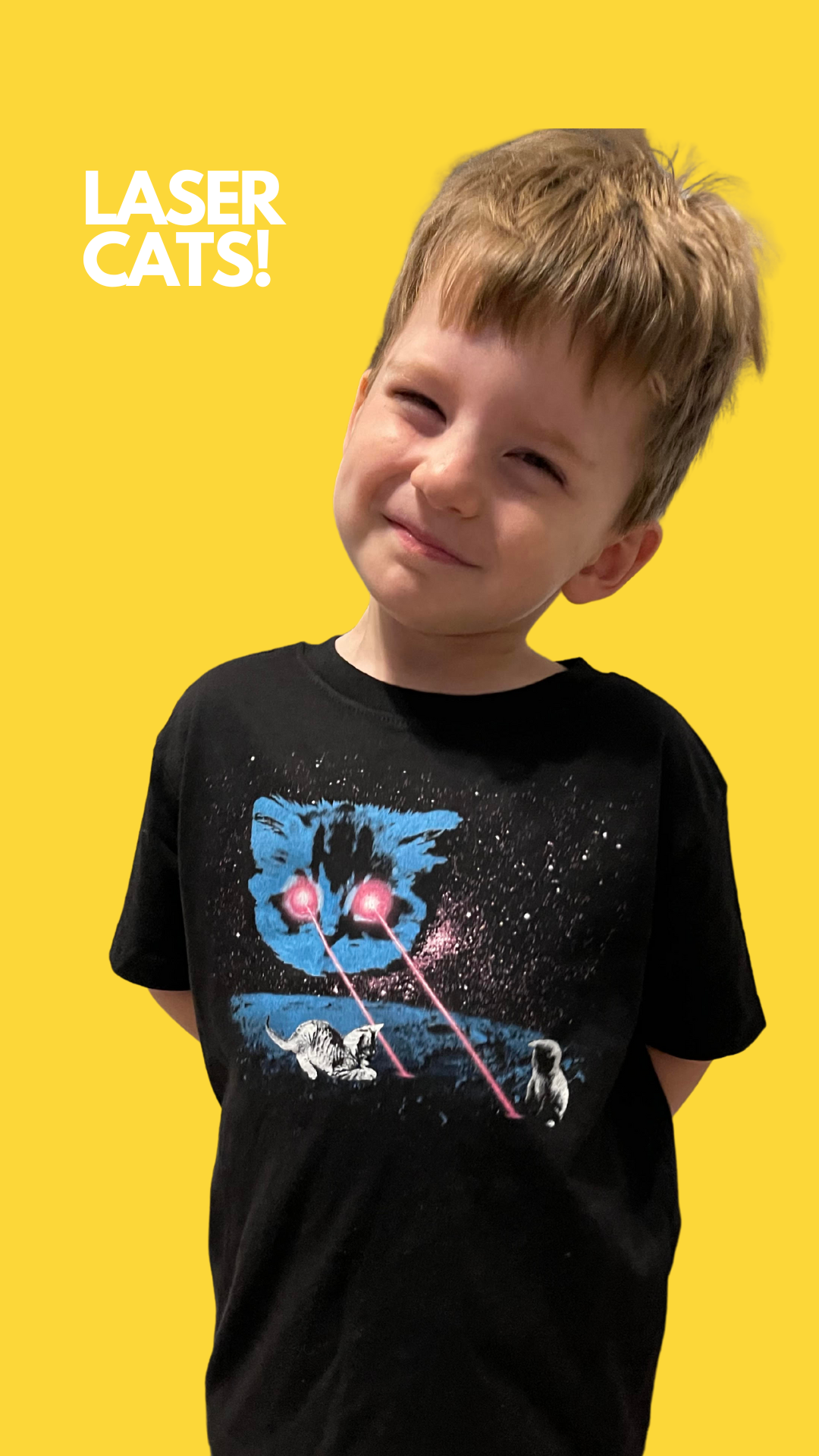 Youth Shirt: Meta Laser Cat