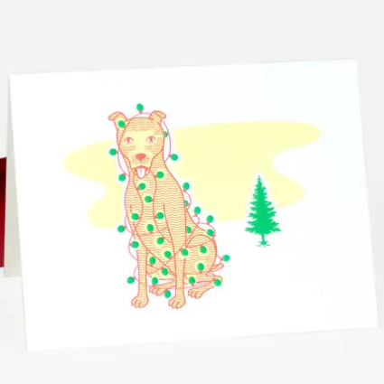Card - Merry Christmas Dog