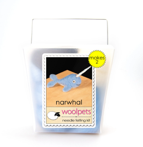 DIY - Needle Felting - Narwhal (Wool Pets) Craft Kit
