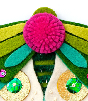 Sewing Kit - Felt Ornament - Blue Moth