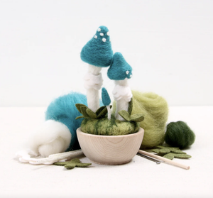 Needle Felting Kit - Blue Roundhead