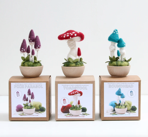 Needle Felting Kit - Crimson Toadstool