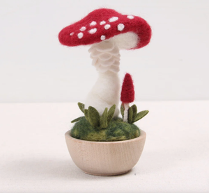 Needle Felting - Crimson Toadstool