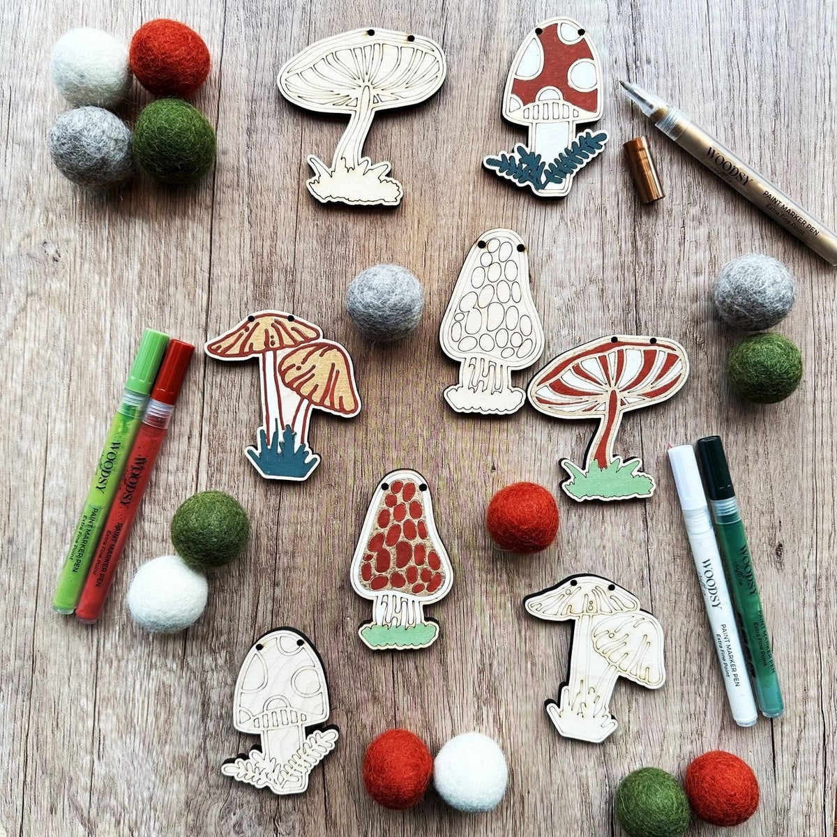 DIY - Garland - Mushrooms (Woodsy Craft Co) Craft Kit