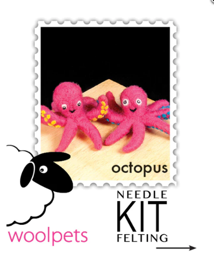 DIY - Needle Felting - Octopus (Wool Pets) Craft Kit