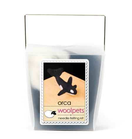 DIY - Needle Felting - Orca  (Wool Pets) Craft Kit