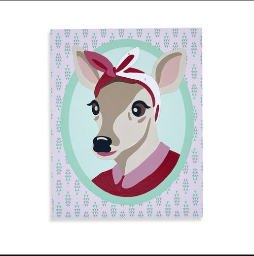 DIY - Kids Paint By Number Kit - Doris Deer