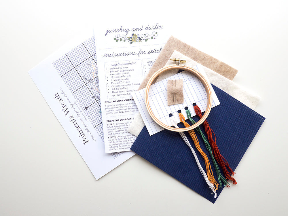 Poinsettia Wreath Kit