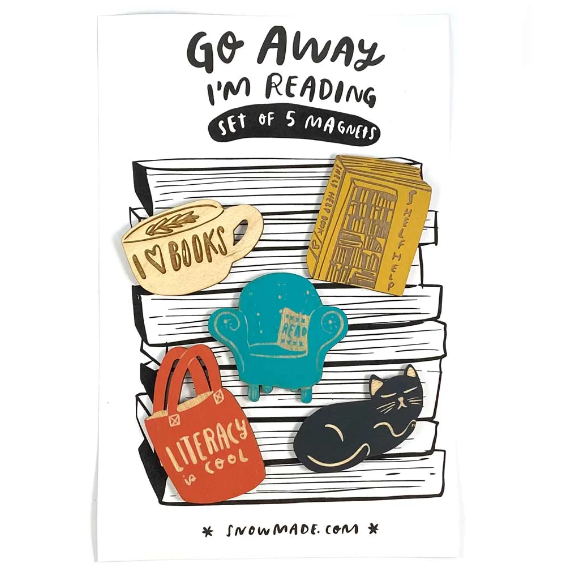 Magnet Set - Go Away I'm Reading