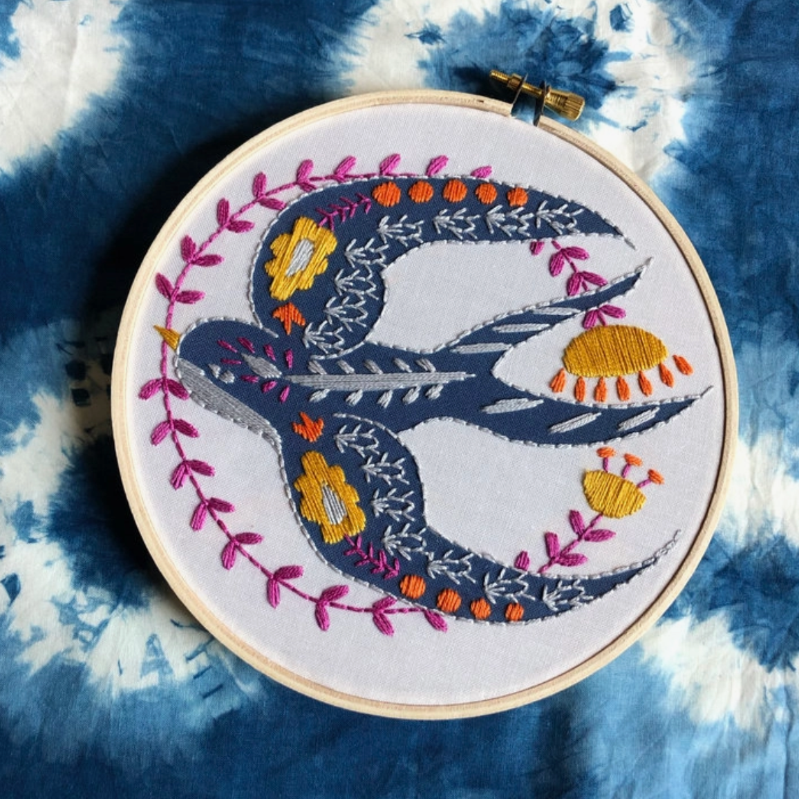Embroidery Kit - Swallow Kit