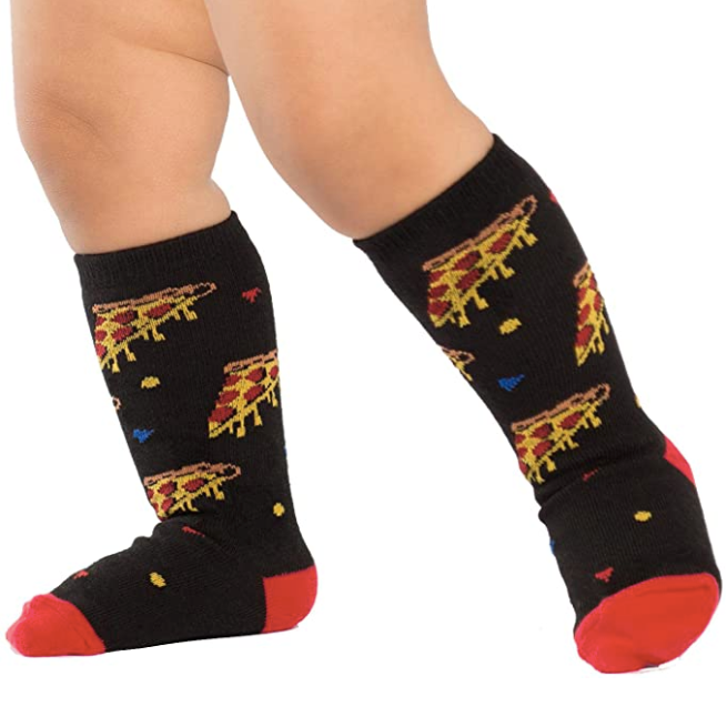 SALE Sock - Toddler Knee: Pizza Party  (SITM / Sock It To Me)
