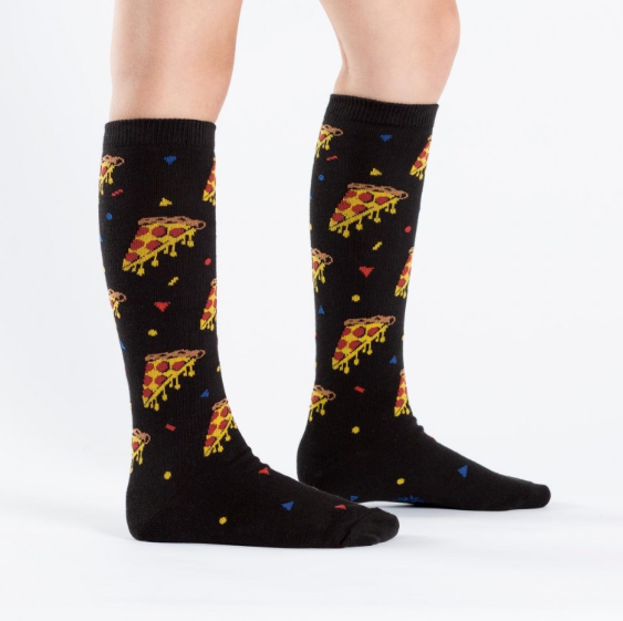 SALE Sock - Youth Knee: Pizza Party (SITM / Sock It To Me)