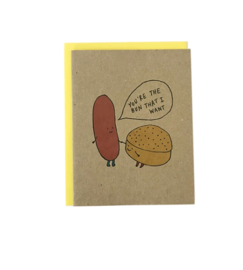 Card - You're The Bun That I Want (I Must Draw)
