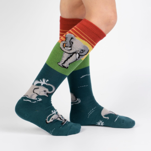 SALE Sock - Junior Knee: Make A Splash (SITM / Sock It To Me)