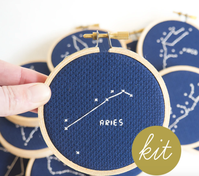 Cross Stitch Kit: Zodiac Aries