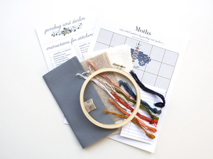 Cross Stitch Kit: Moths