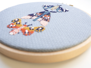 Cross Stitch Kit: Moths