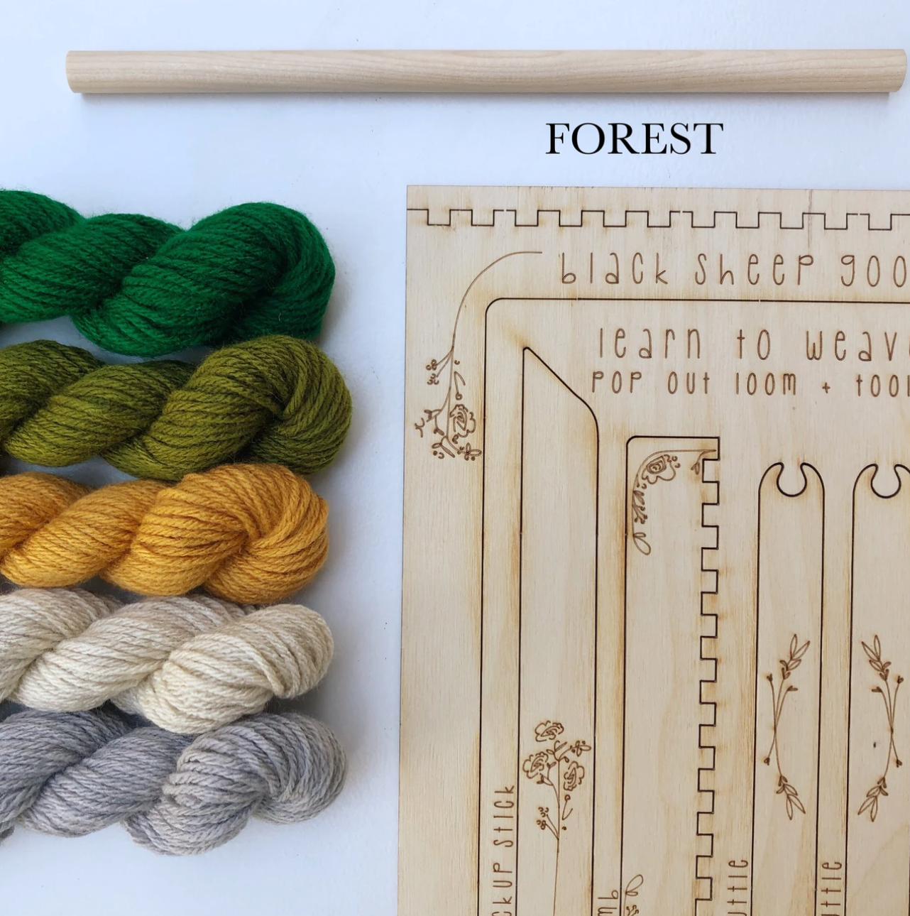 DIY - Pop Out Loom and Tools - Forest