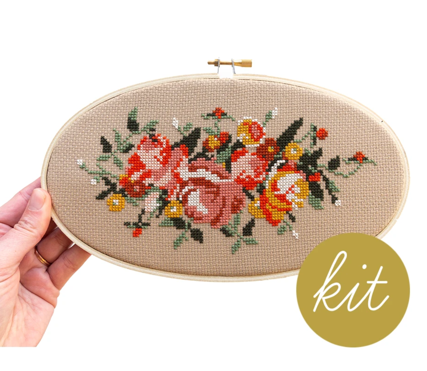 Cross Stitch Kit: Rosy Chaos