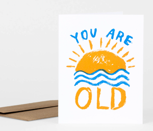 Card - Birthday Setting Sun - You Are Old