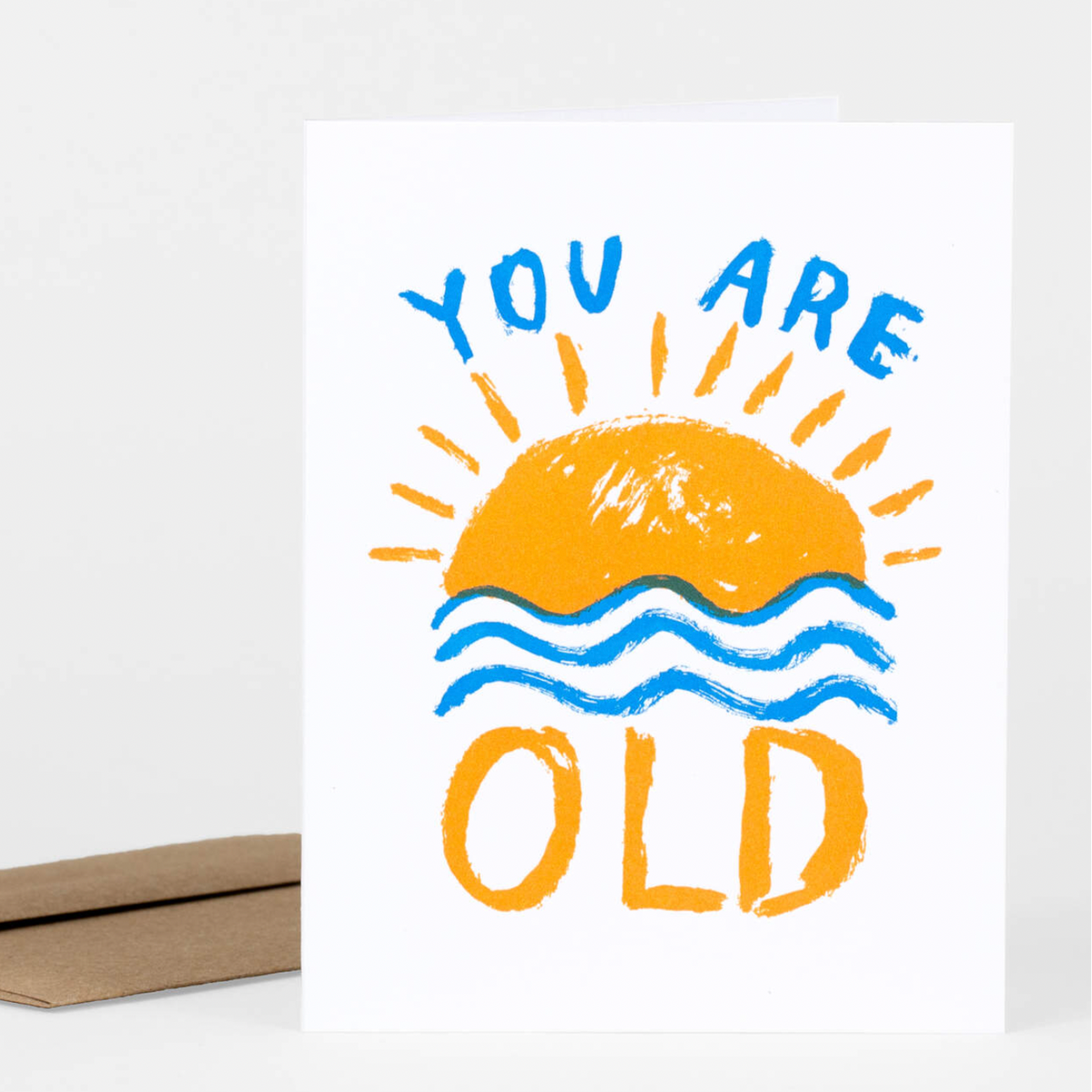 Card - Birthday Setting Sun - You Are Old