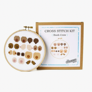 Cross Stitch Kit - Boob Crew