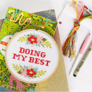 Cross Stitch Kit - Doing My Best