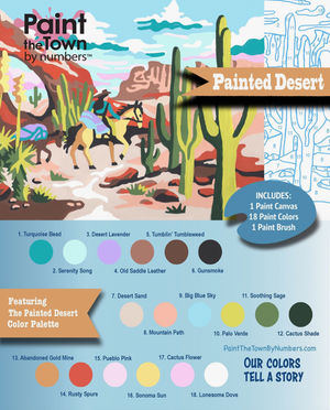 Paint By Number Kit - Painted Desert