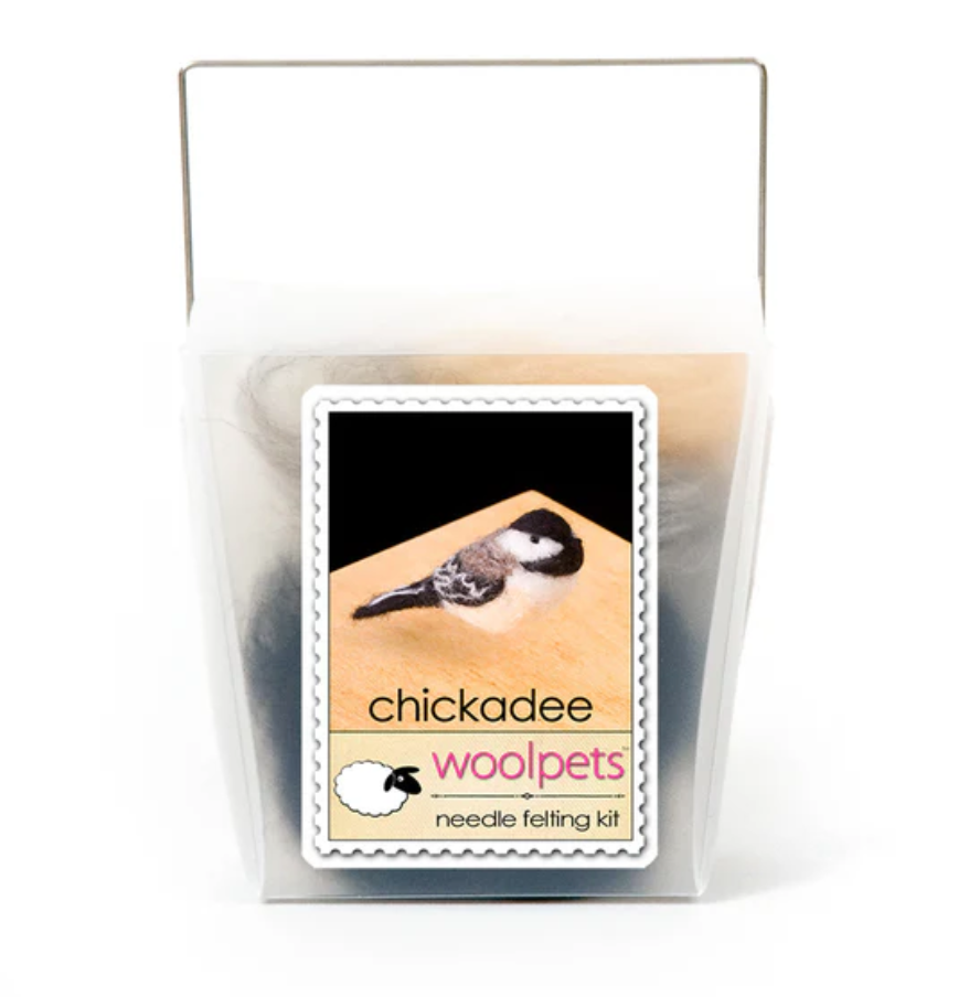 DIY - Needle Felting - Chickadee (Wool Pets) Craft Kit Bird