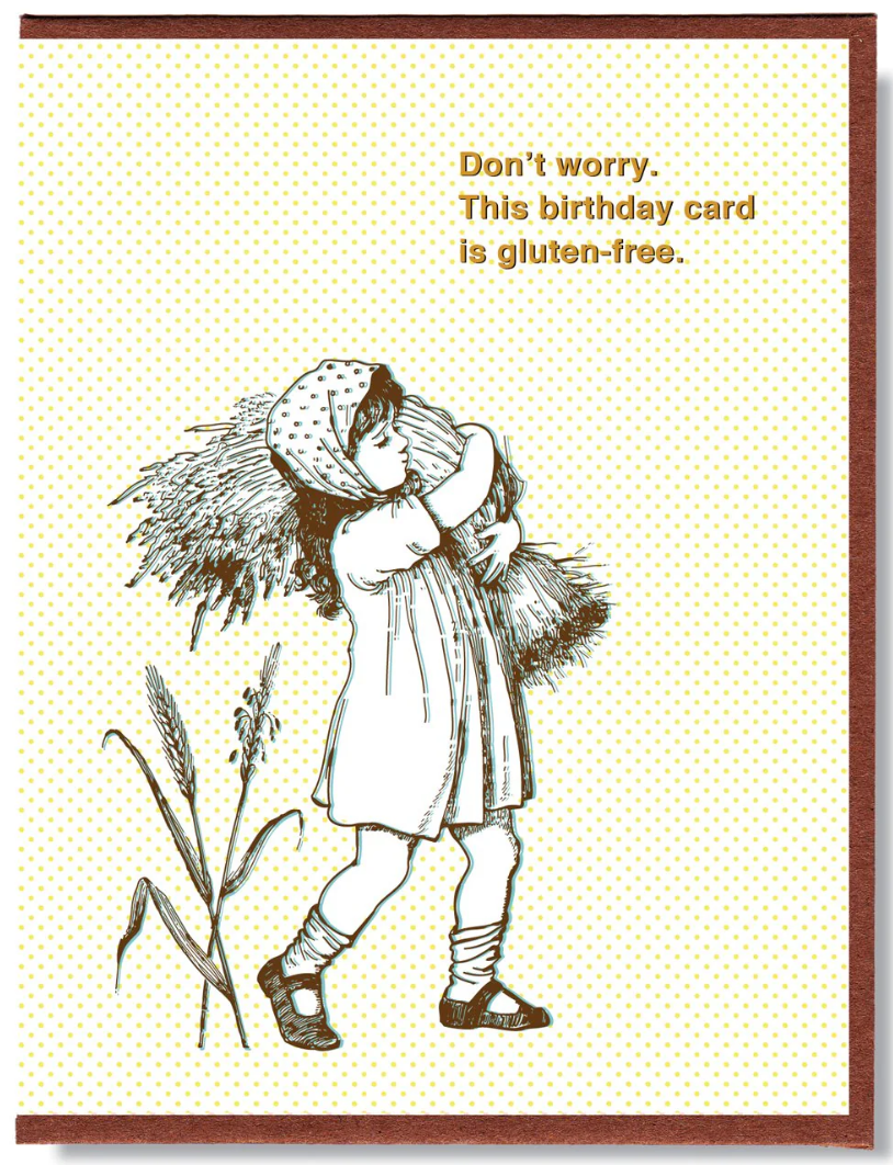 Card - Don't Worry, This Birthday Card Is Gluten-Free