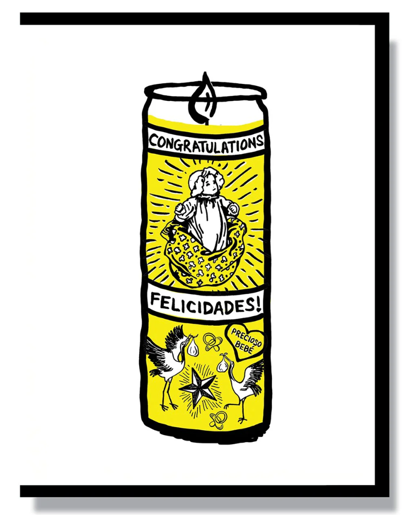 Card - New Baby Prayer Candle