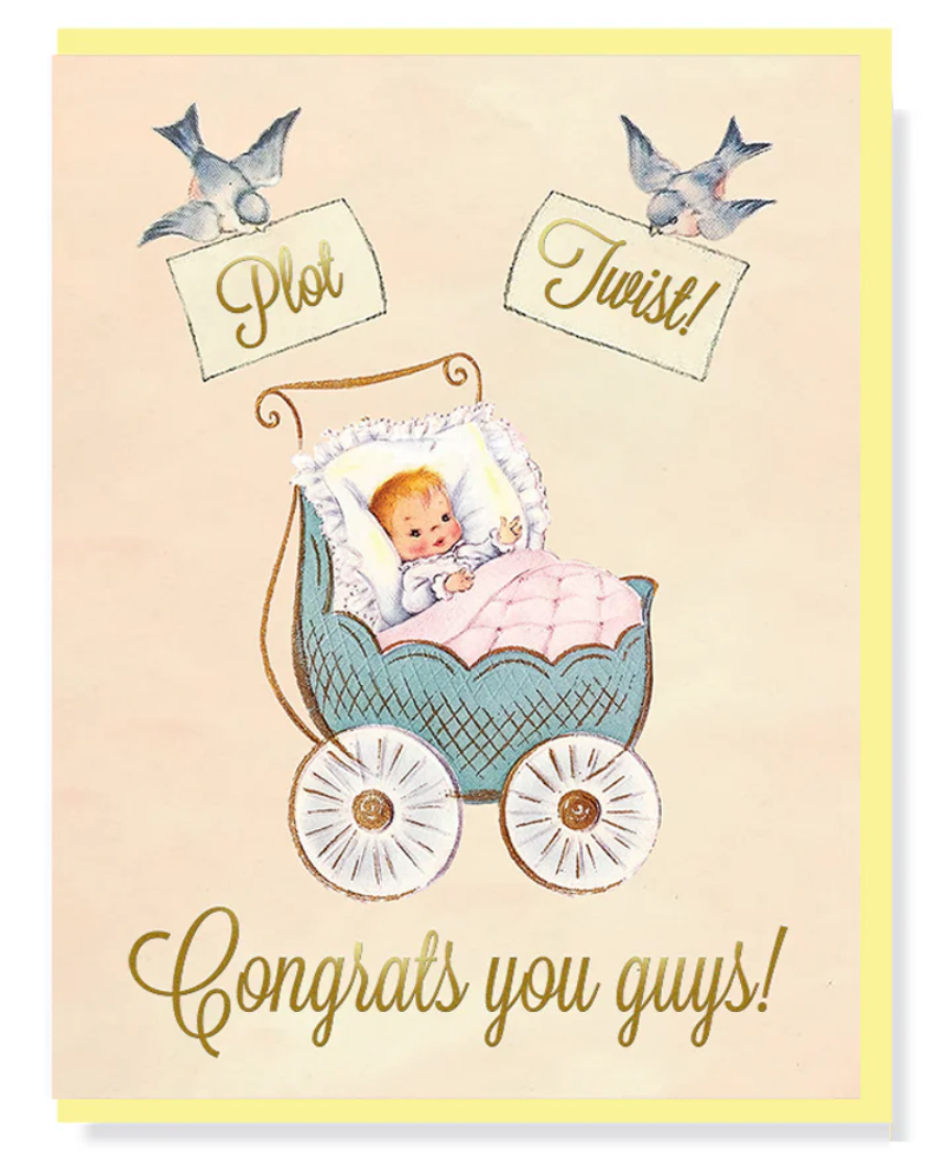 Card - Plot Twist Congrats You Guys