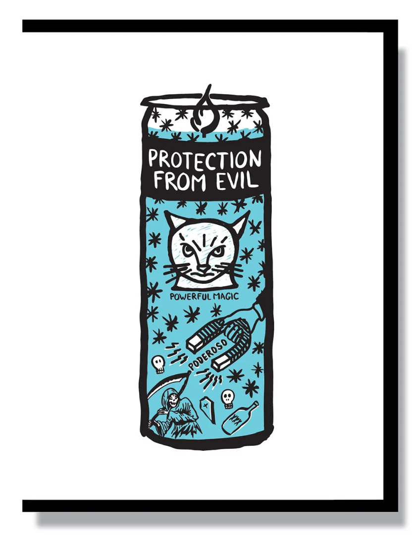 Card - Protection Prayer Candle