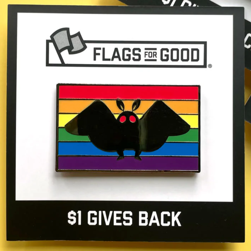 Enamel Pin - Mothman Pride